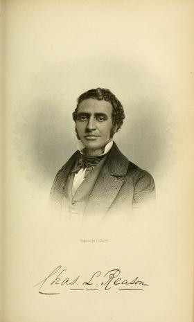 scan of a black and white photograph portrait of Charles L. Reason