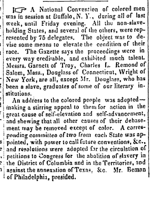 Print newspaper clipping from 1843