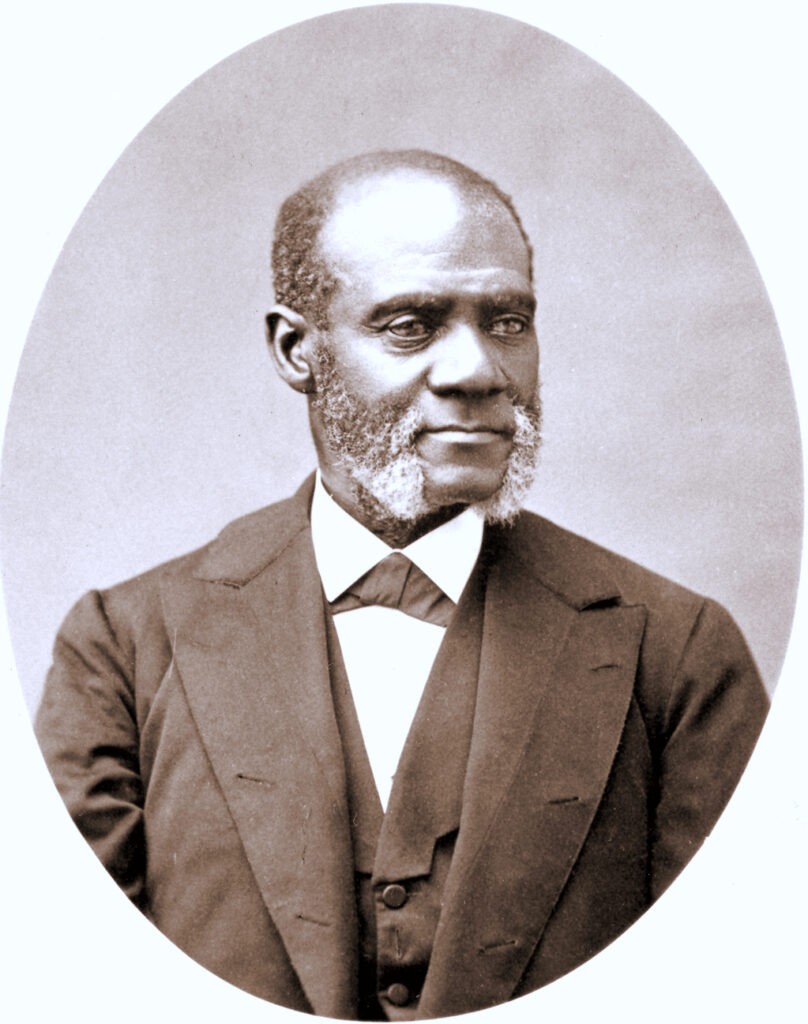 print of a portrait of Henry Highland Garnet, from 1881