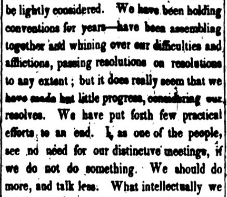 screenshot of newspaper clipping, "Wilmington, Jan. 25, 1849." The North Star, March 23, 1849. Courtesy of Accessible Archives.