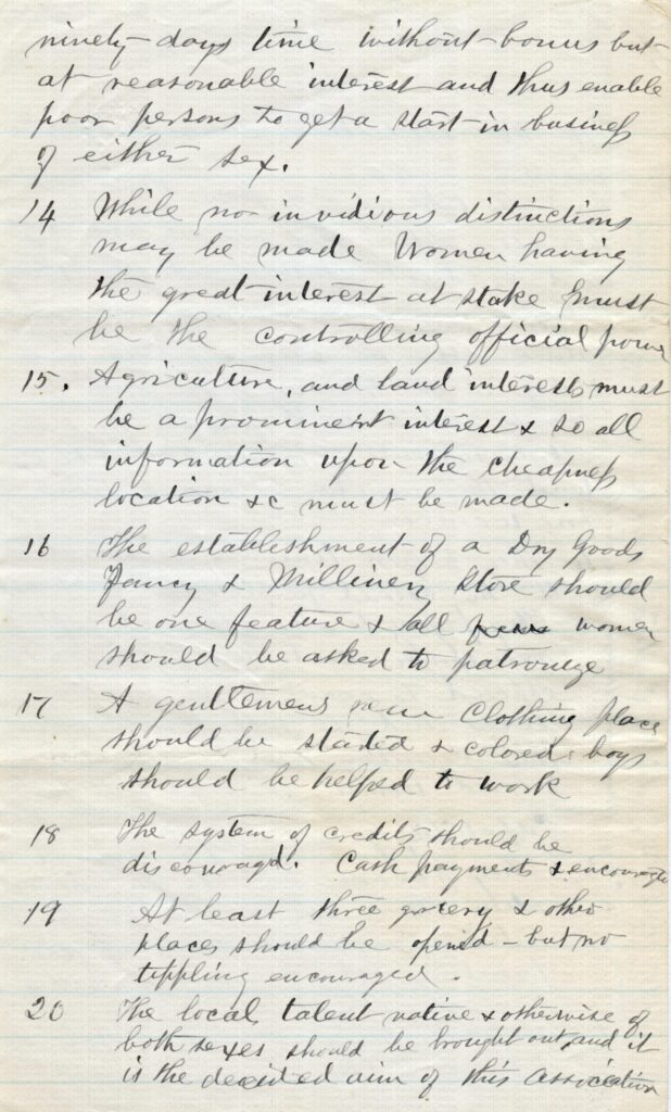 Colored Women's Professional Franchise Association" by Mary Ann Shadd Cary page 6