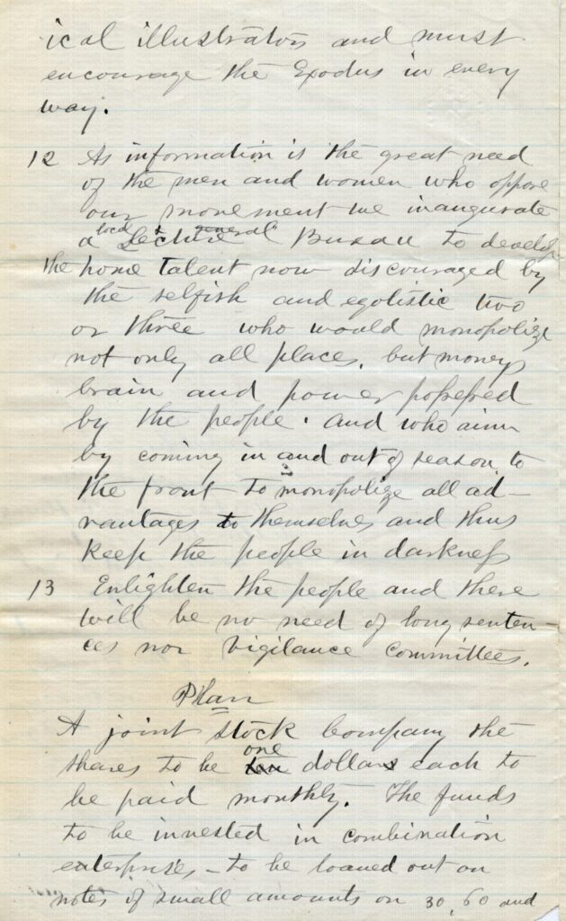 Colored Women's Professional Franchise Association" by Mary Ann Shadd Cary page 7