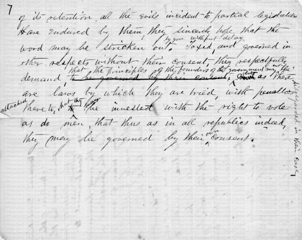 "The Right of Women to Exercise the Elective Franchise, Under the 14th Article of the Constitution" by Mary Ann Shadd Cary page 11