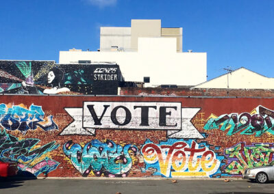 Vote Graffiti Wall